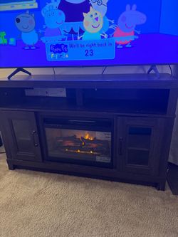TV Stand with Electric Fireplace