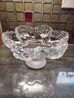 Vintage Mikasa Crystal Footed Bowl