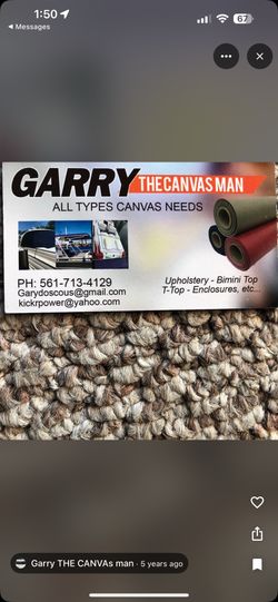 Garry The Canvas Man Upholstery Boat 🛥️ Canvas 