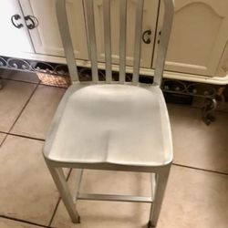 Metal High Chair And Cushion