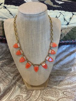 Stella & dot pink and gold necklace
