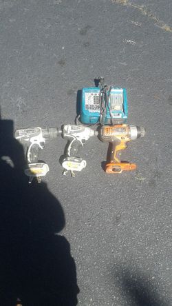 Drills and charger for sale