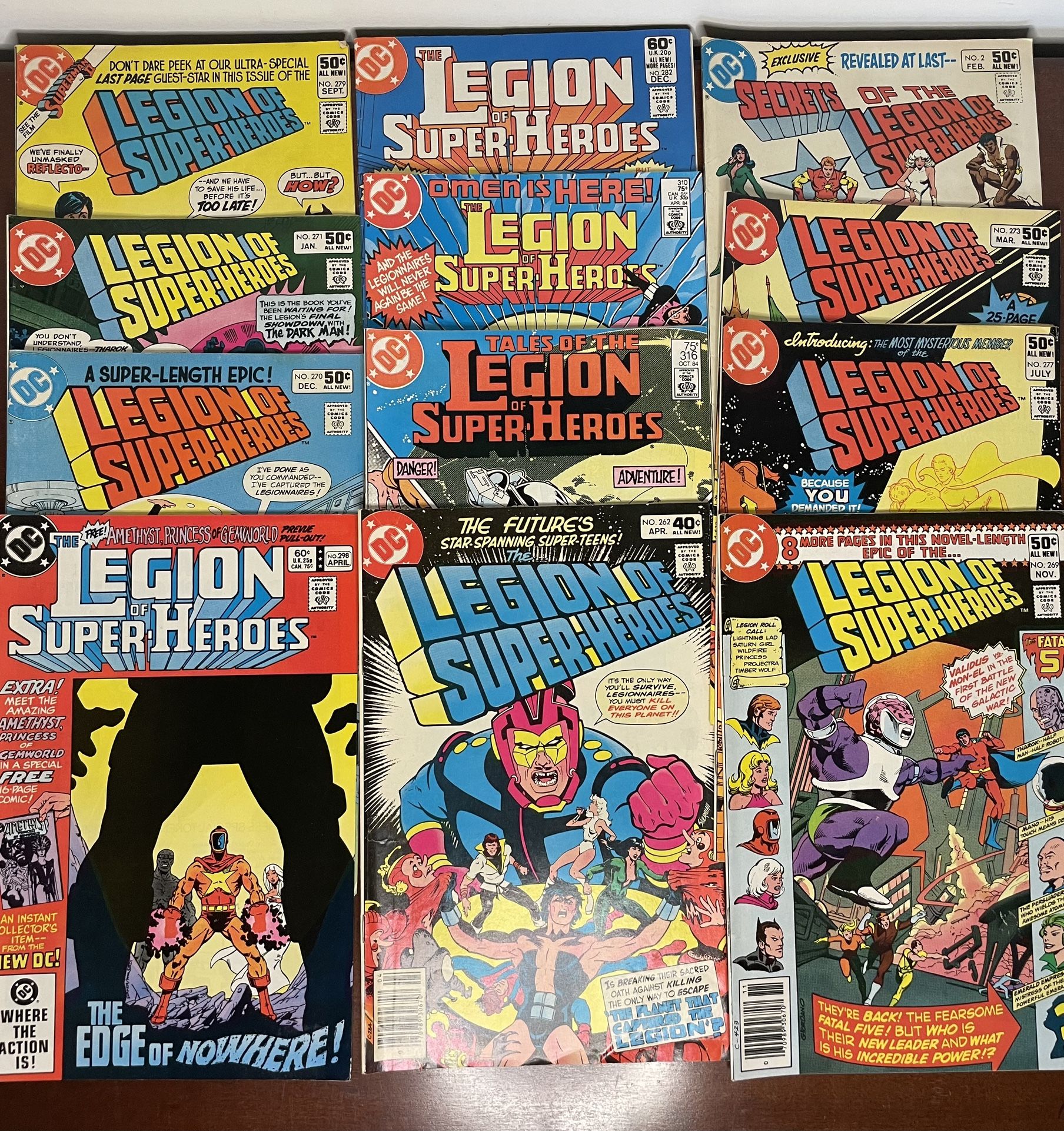 Lot of 12 DC Comics Legion of Super-Heroes