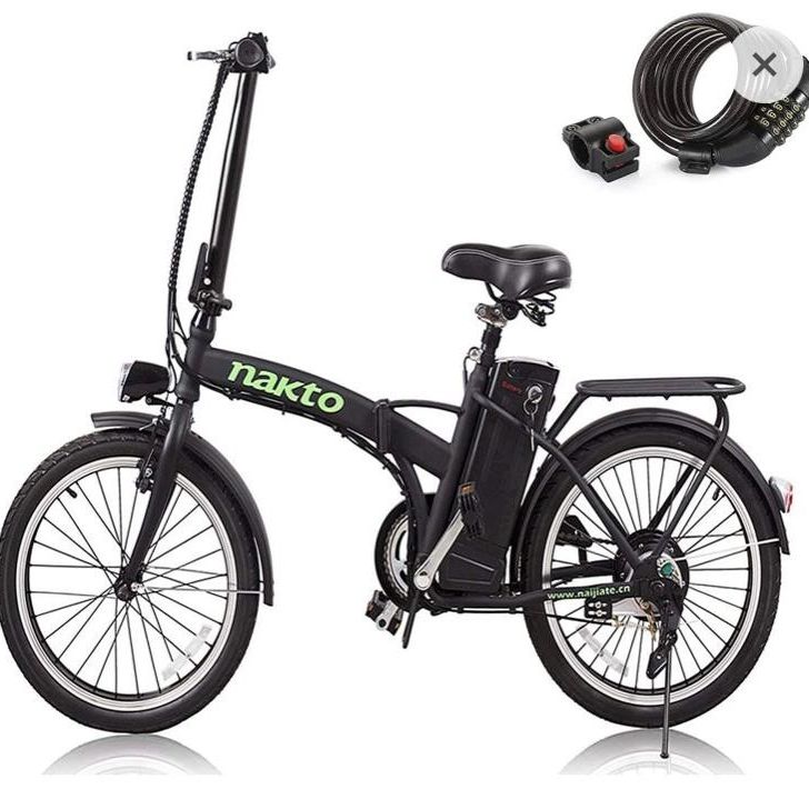 RUZNBAO foldable bicycle Folding Bicycle Single Speed Male Female Adult Student City Commuter Outdoor Sport Bike with Basket Color : Black
