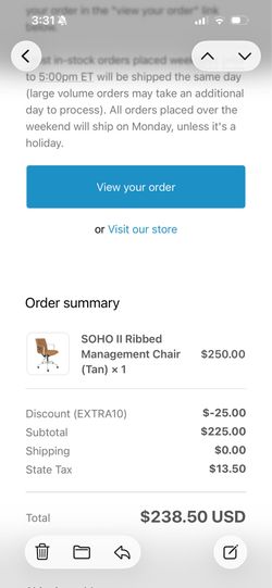 Brown Desk Chair