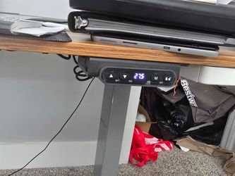 34 inch monitor and standing table for sale