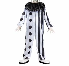 Black and White Clown Halloween Costume