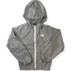 The North Face Hydrenalite Gray & White Hooded Jacket Youth Girls Size XS