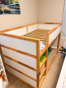 IKEA Kura reversible bed white/pine twin