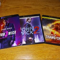 4k Bundle No Digital Copys All 3 For 20.00 Price Is Firm All Disc Are In Prestige Condition 