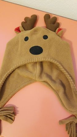 Toddler reindeer beanie