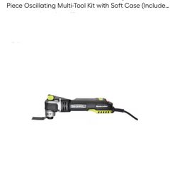 ROCKWELL Sonicrafter Corded 3.5-Amp Variable 31-Piece Oscillating Multi-Tool Kit with Soft Case 