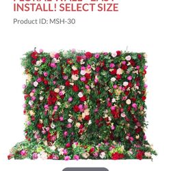 Flower Wall 8’x8’ For Balloon Decir