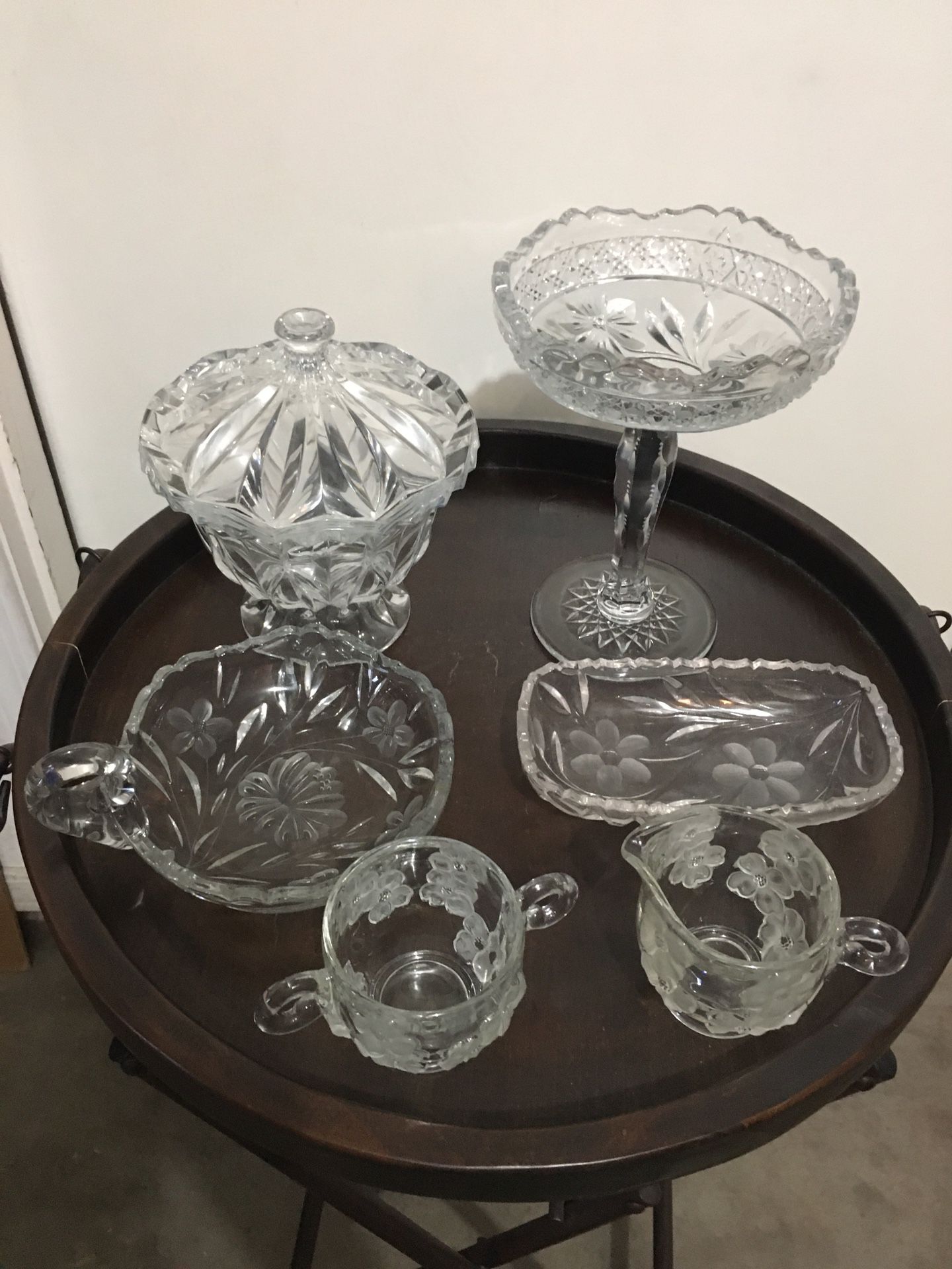 Leaded Crystal Candy/Compot & Serving Dishes — Priced Separately