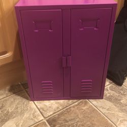 School Style Double Doll Locker - Purple