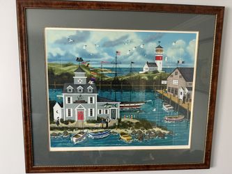 Framed Numbered Large Wooster Scott Print Signed 