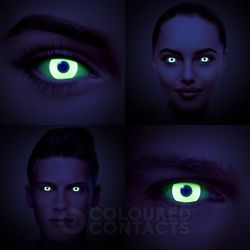 Luminous Halloween UV Eyes For Costume Cosplay 