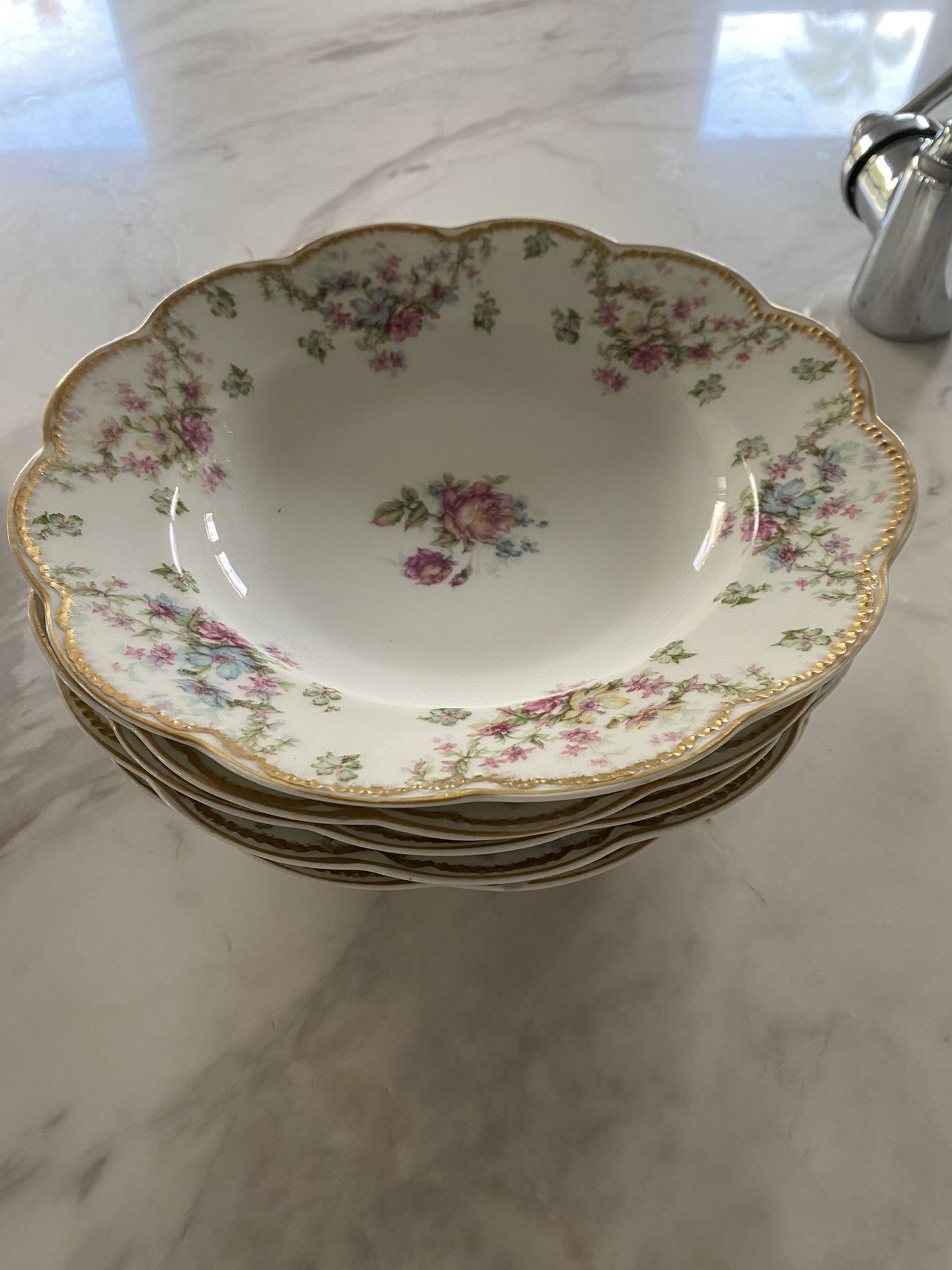 Hold For Tammy- Rare Limoge Soup Bowls