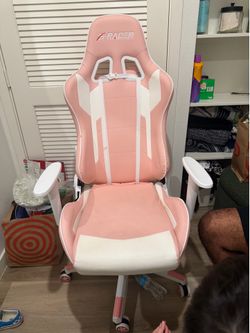 Pink gaming chair