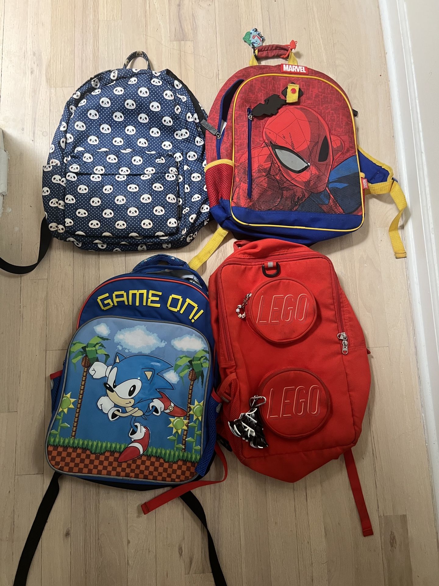 Assorted used kids Backpacks for $55