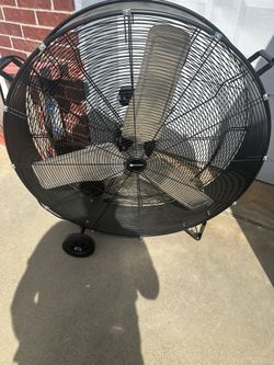 Utilitech 36-in 2-Speed Indoor Black Industrial Fan