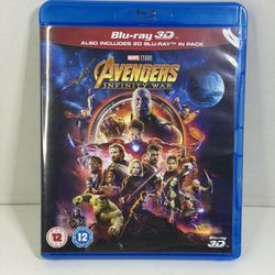 Marvel Studios Avengers: Infinity War (Blu-Ray 2018) 3D & 2D - VGC - 2 Disc Set