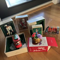  6——-HALLMARK CHRISTMAS ORDAMENTS ALL FOR $12