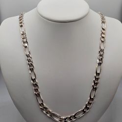 Silver Figaro Chain 59.9 Grams 