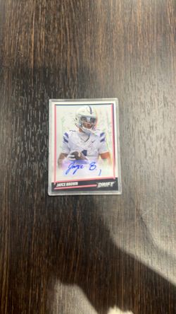 Jayce brown football autograph numbered card 5/20