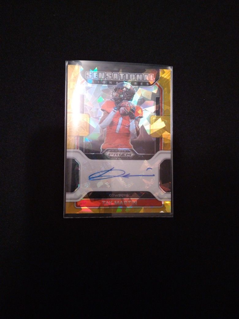 '2022-Prizm Draft Picks Sensational Signatures Gold Ice Tay Martin Autographed #SS-TMA