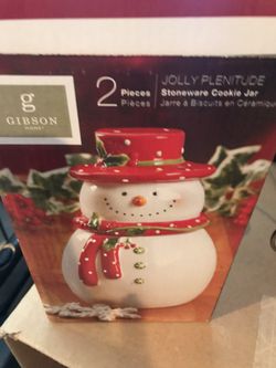 Christmas cookie jar $5