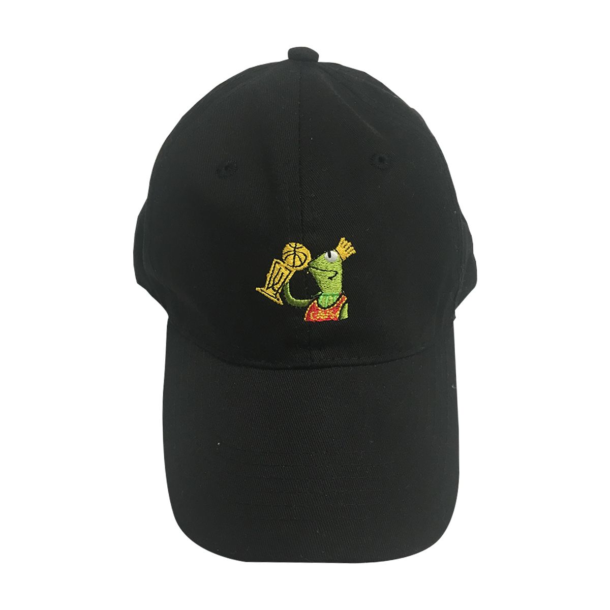 Kermit Kissing Trophy But That's None Of My Business Black Hat Lebron James Cap