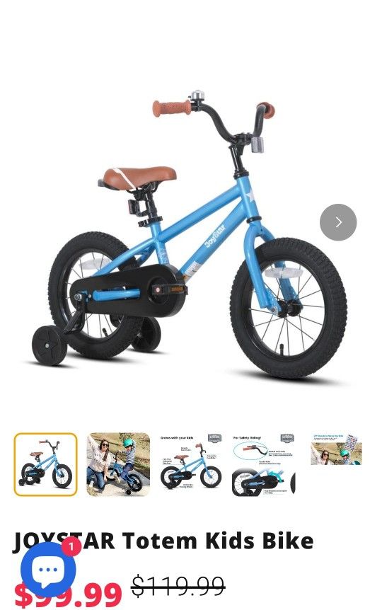 Joystar Totem Kids Bike Blue New In Box