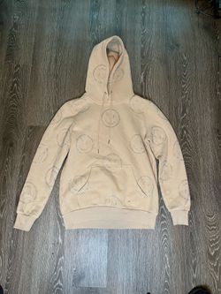 Tan Smiley Hoodie • Like New