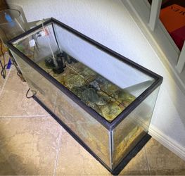 30 gallons Large Glass Aquarium Tank no lid