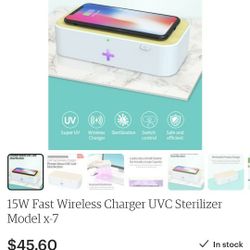 Fast Wireless Charger And Uv sterilizer 