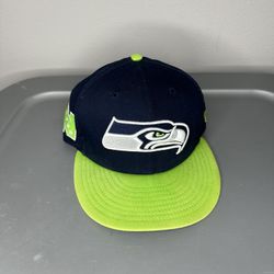 Seattle Seahawks 9Fifty NFC New Era SnapBack Blue Hat Cap 