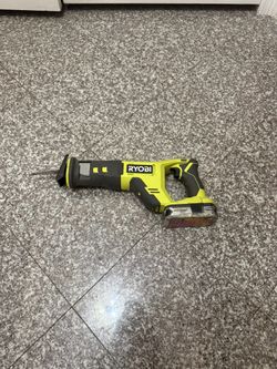 Ryobi 18v cordless reciprocating saw with batter