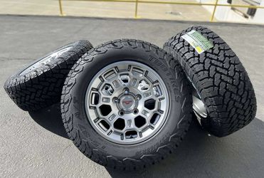 18" TRD Style 5×150 Wheels rims A/T tires Toyota Tundra Sequoia