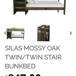 Mossy Oak Twin Bunkbed And Dresser