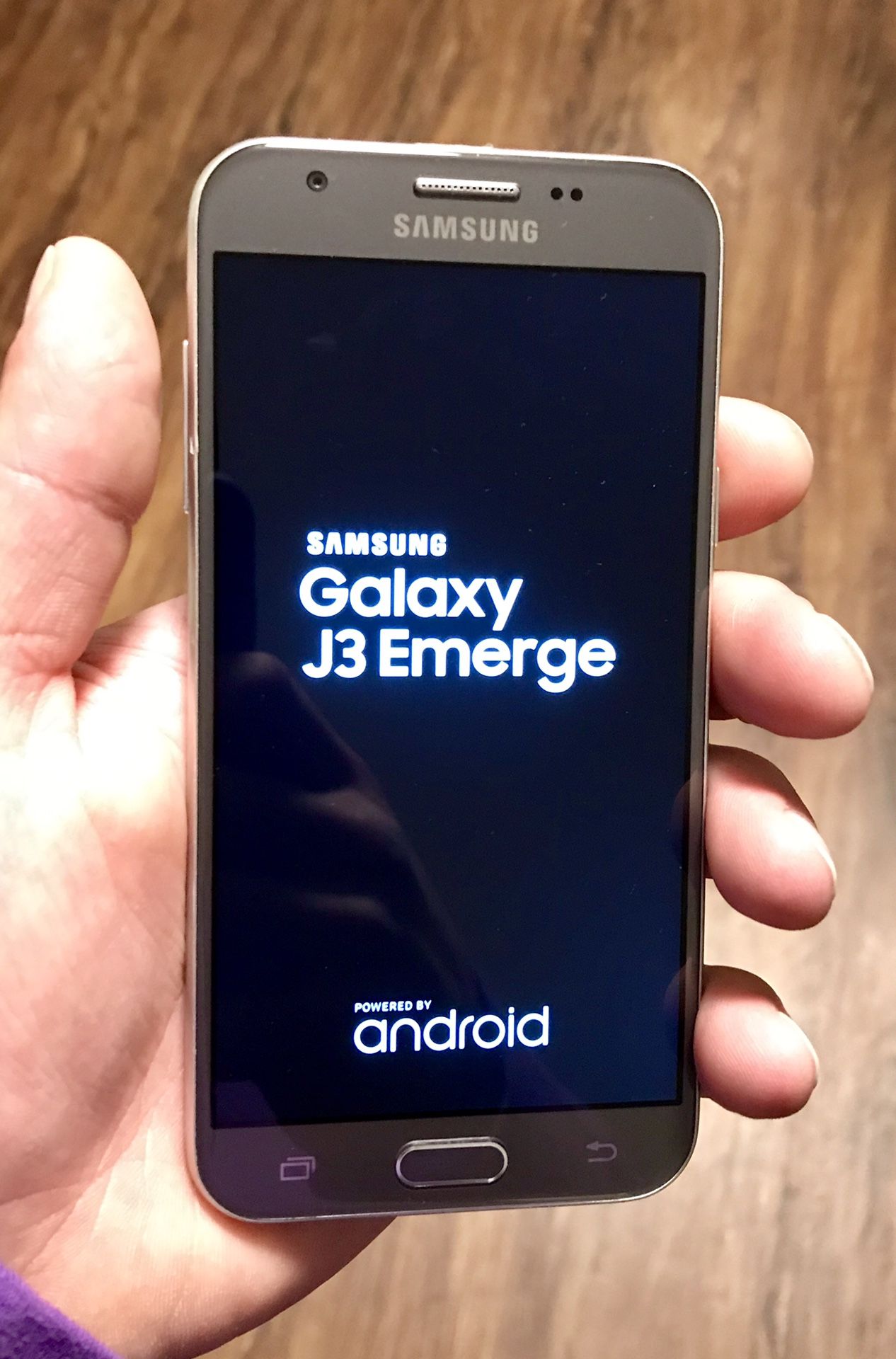 Samsung Galaxy J3 Emerge SM-J327P - 16GB - Silver (Sprint/Boostmobile) Smartphone.