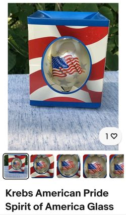 Krebs Glass ornament God bless america