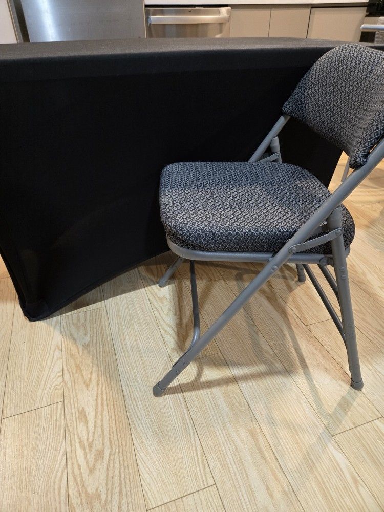 table, cover, and chair