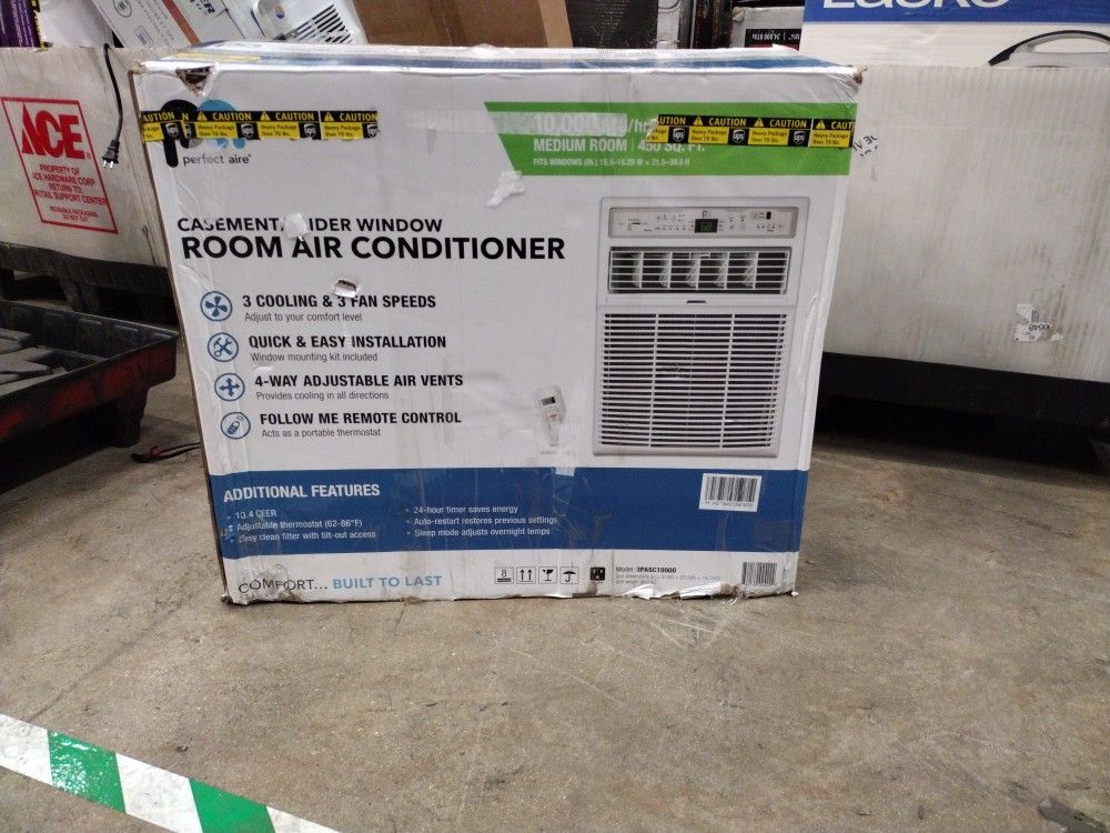 Perfect Aire Casement/ Slider Window Room Air Conditioner 10,000 BTU