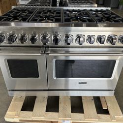 Viking VDR74828BSS 48 Inch Range With Double Oven