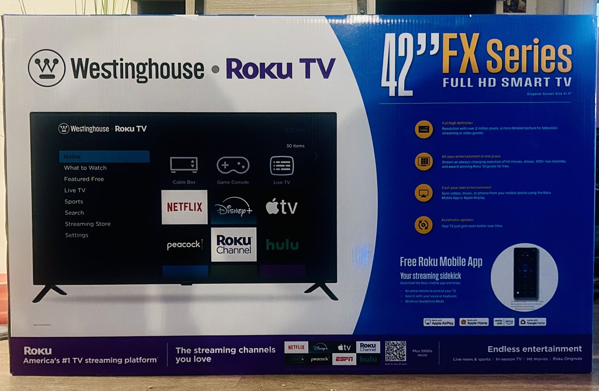 Westinghouse 42" Roku Smart TV Full HD LED