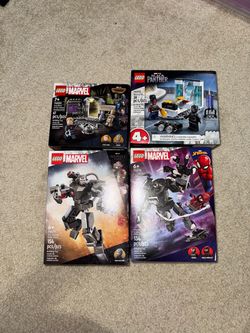 LEGO Marvel Lot of 4 Sets Black Panther Miles Morales Venom