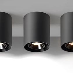 OKELI Black Modern LED Dimmable Ceiling Light Fixtures