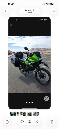 2014 Kawasaki KLR 650    18,200 miles