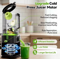 ECOSELF 3-in-1 Cold Press Juicer with 3 Filters